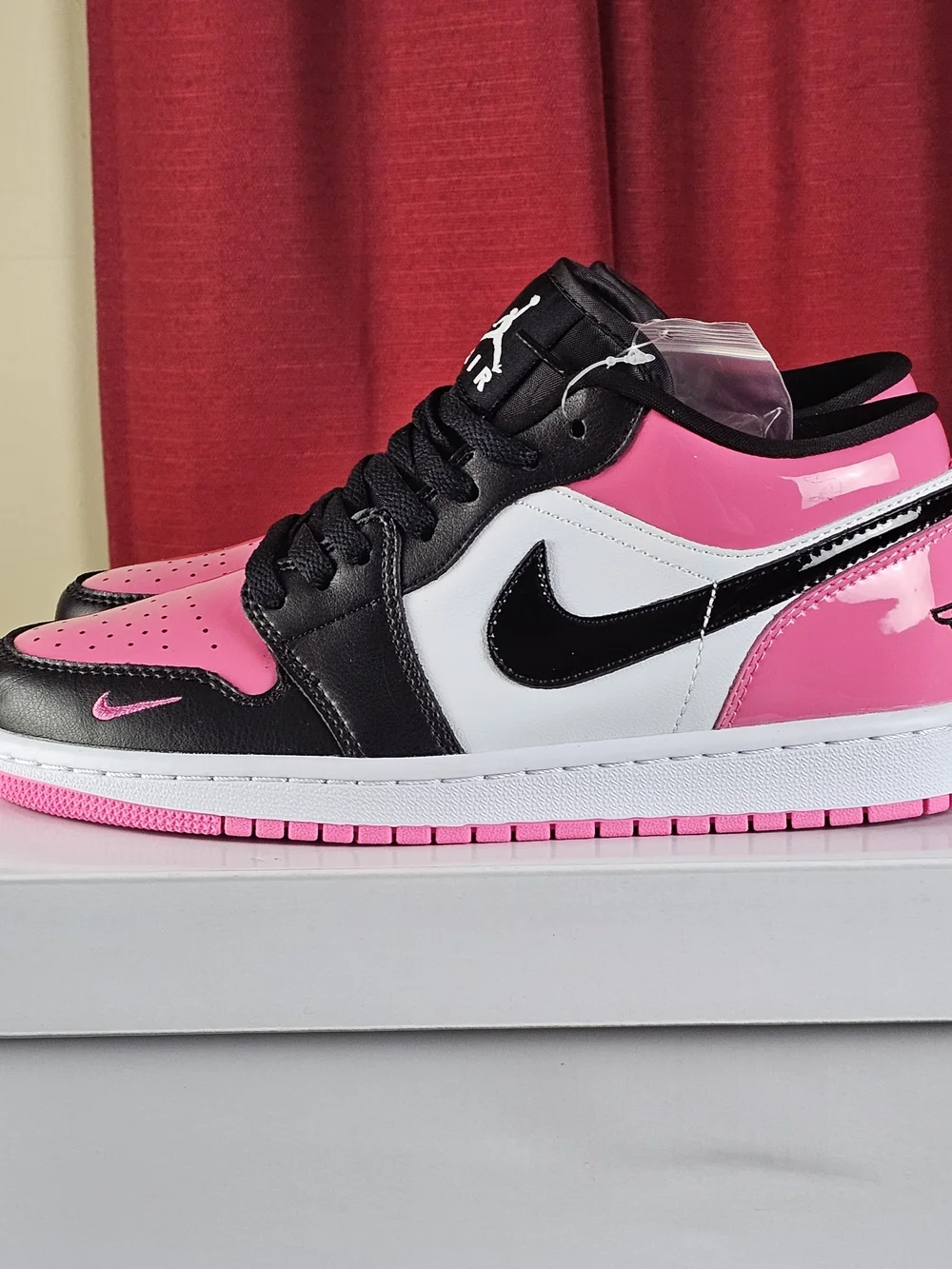 Air Jordan 1 Low SE Women's Pink Black White Sneakers